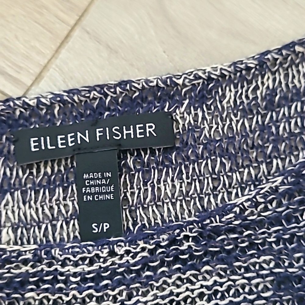 Eileen Fisher Organic Linen knit vest - Picture 3 of 4